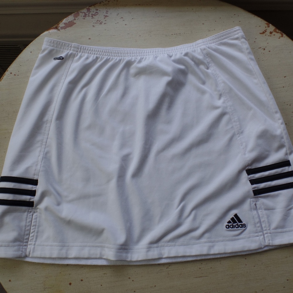 Adidas White Athletic Skirt M